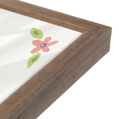 [Color:Walnut], Picture of art in a Walnut frame of the corner