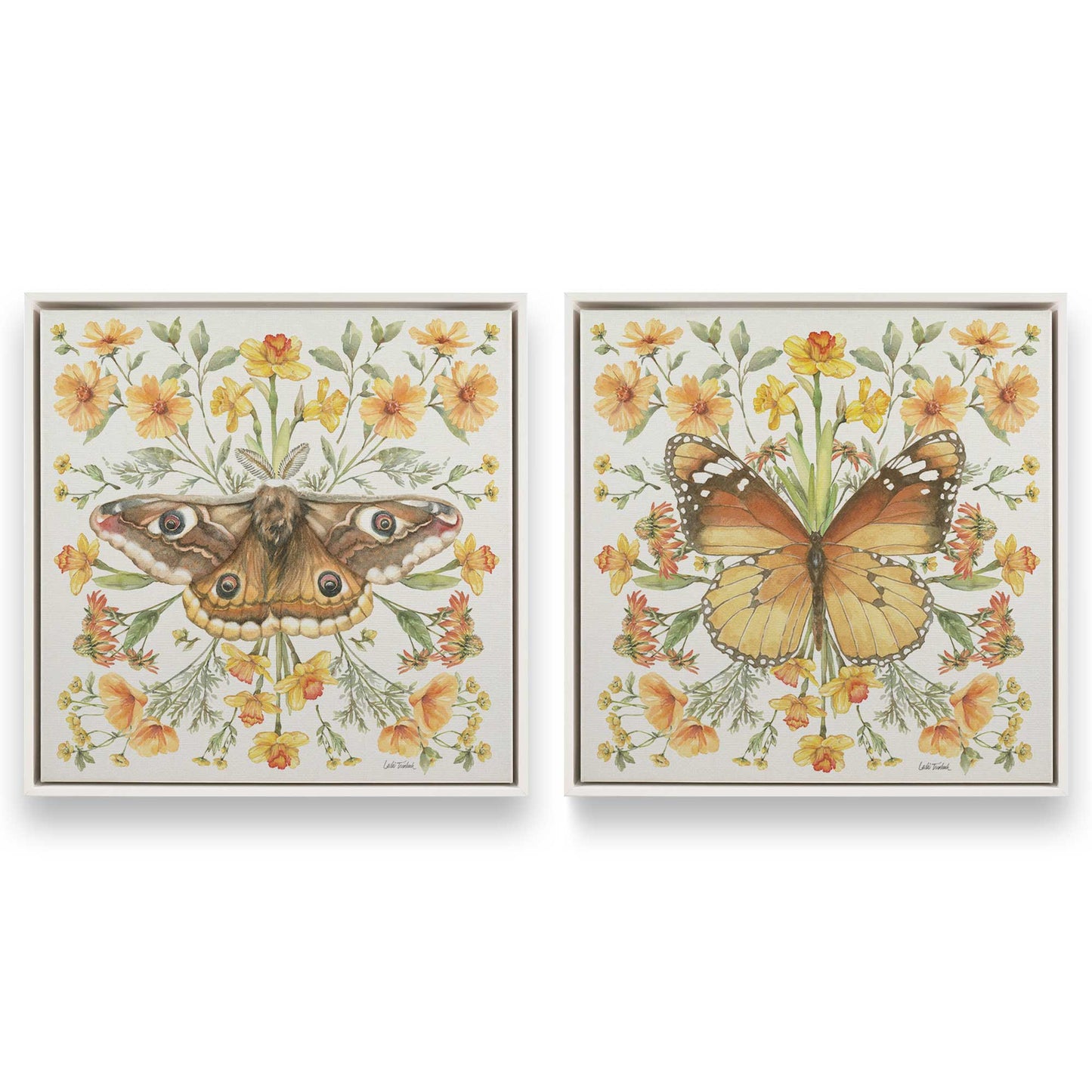[Color:Opaque White], Picture of art in a White frame