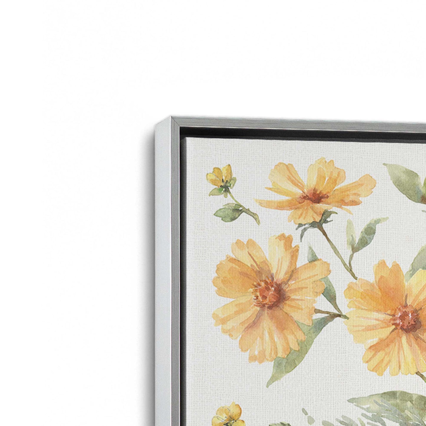 [Color:Polished Chrome], Picture of art in a Polished Chrome frame at an angle
