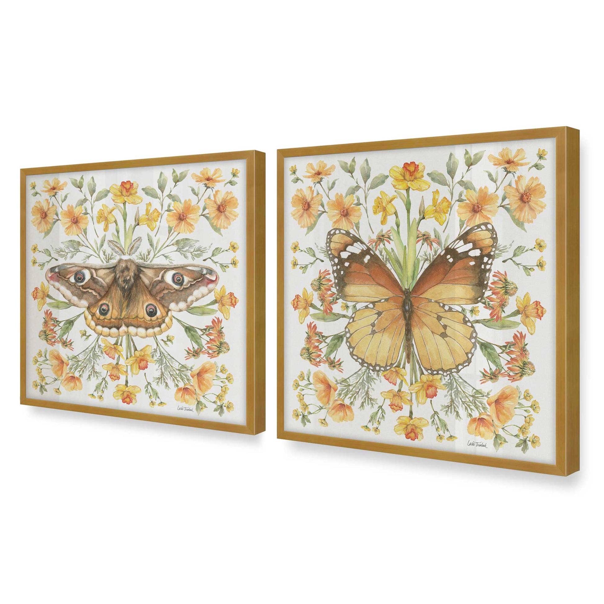 [Color:Polished Gold], Picture of art in a Polished Gold frame of the corner
