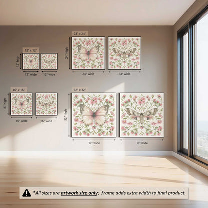 Petal Flutter Pop, Set of 2 Canvas Prints