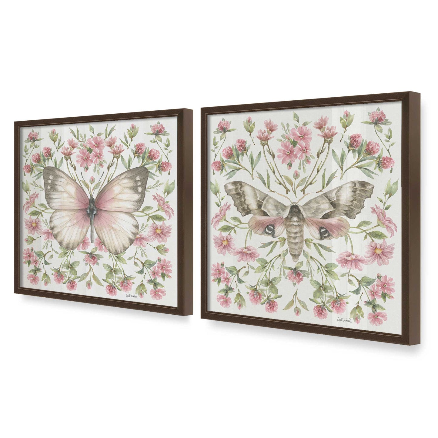 [Color:Belvinder Brown], Picture of art in a Belvinder Brown frame at an angle