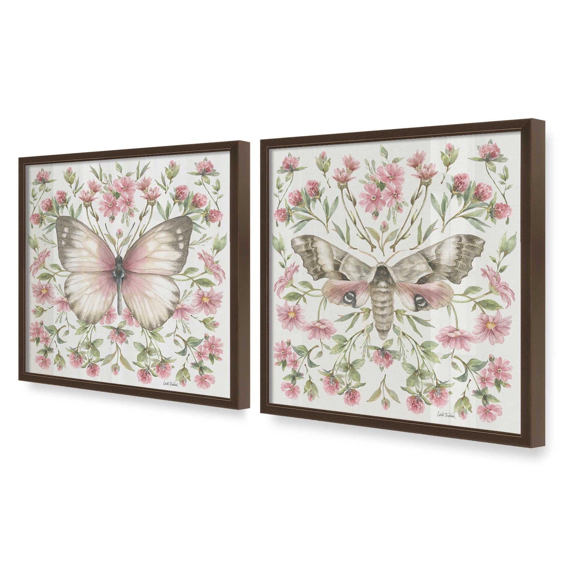 [Color:Belvinder Brown], Picture of art in a Belvinder Brown frame at an angle