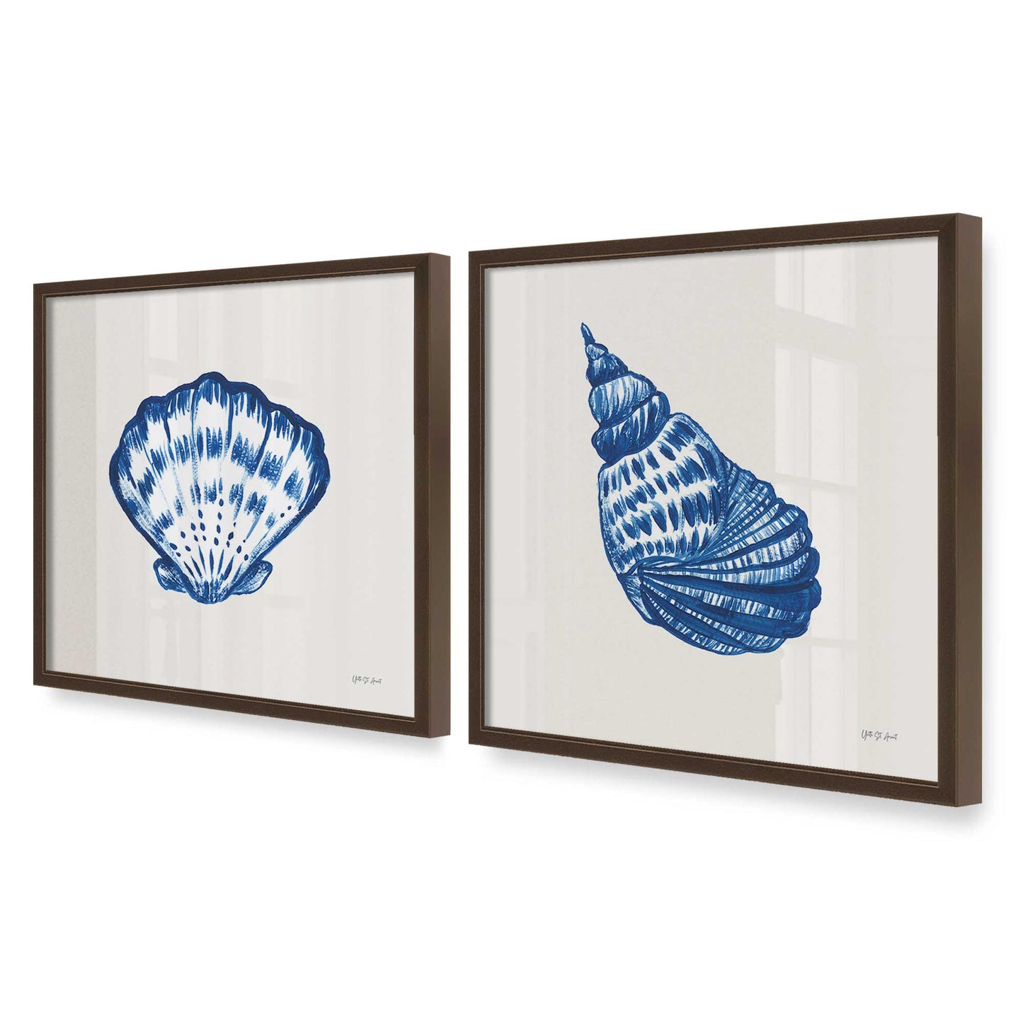 [Color:Belvinder Brown], Picture of art in a Belvinder Brown frame at an angle