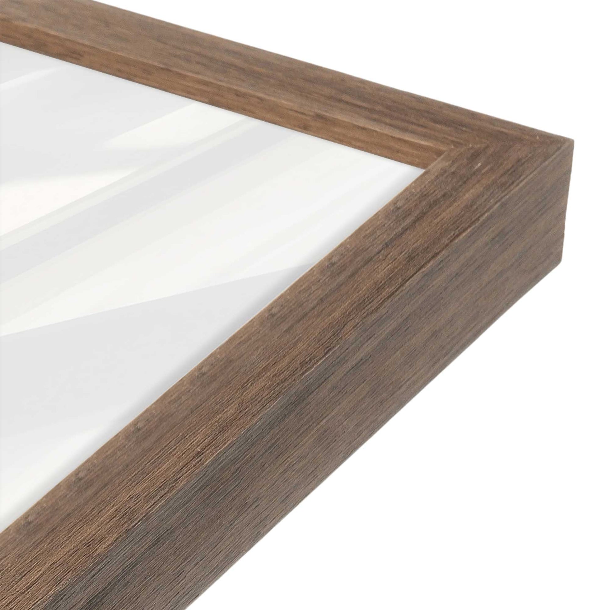 [Color:Walnut], Picture of art in a Walnut frame of the corner
