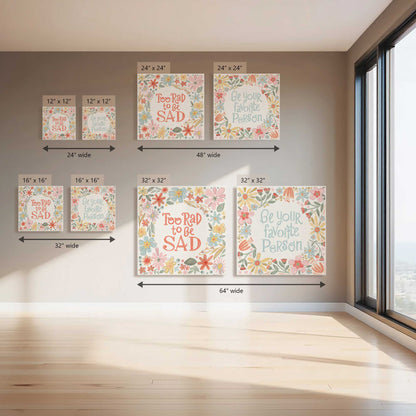 Too Rad Vibes, Set of 2 Canvas Prints