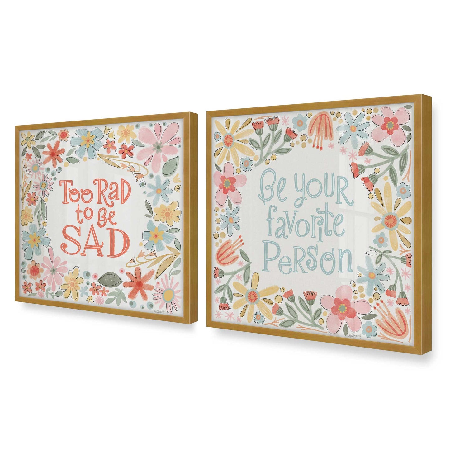 [Color:Polished Gold], Picture of art in a Polished Gold frame of the corner