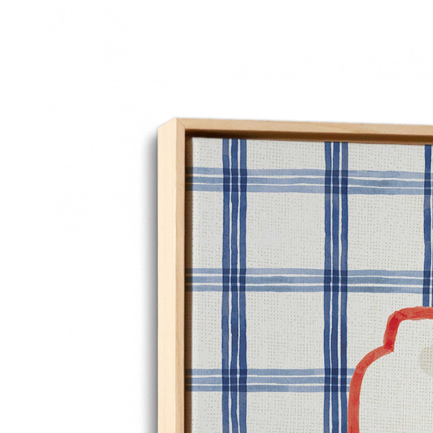 [Color:American Maple], Picture of art in an American Maple frame at an angle