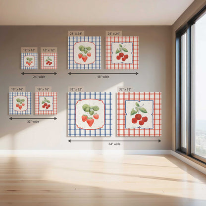 Sweet Berry Patch, Set of 2 Canvas Prints