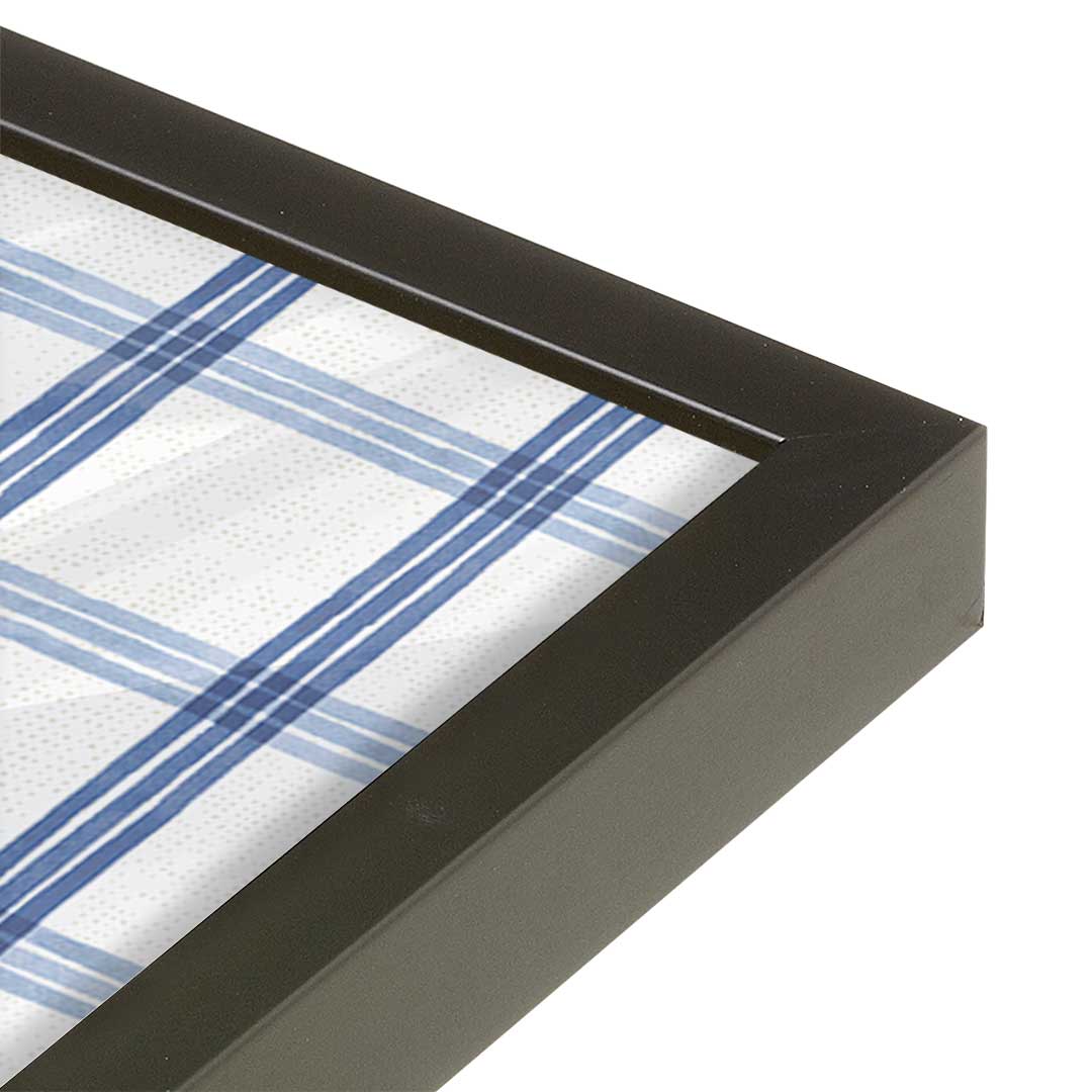 [Color:Satin Black], Picture of art in a Satin Black frame of the corner