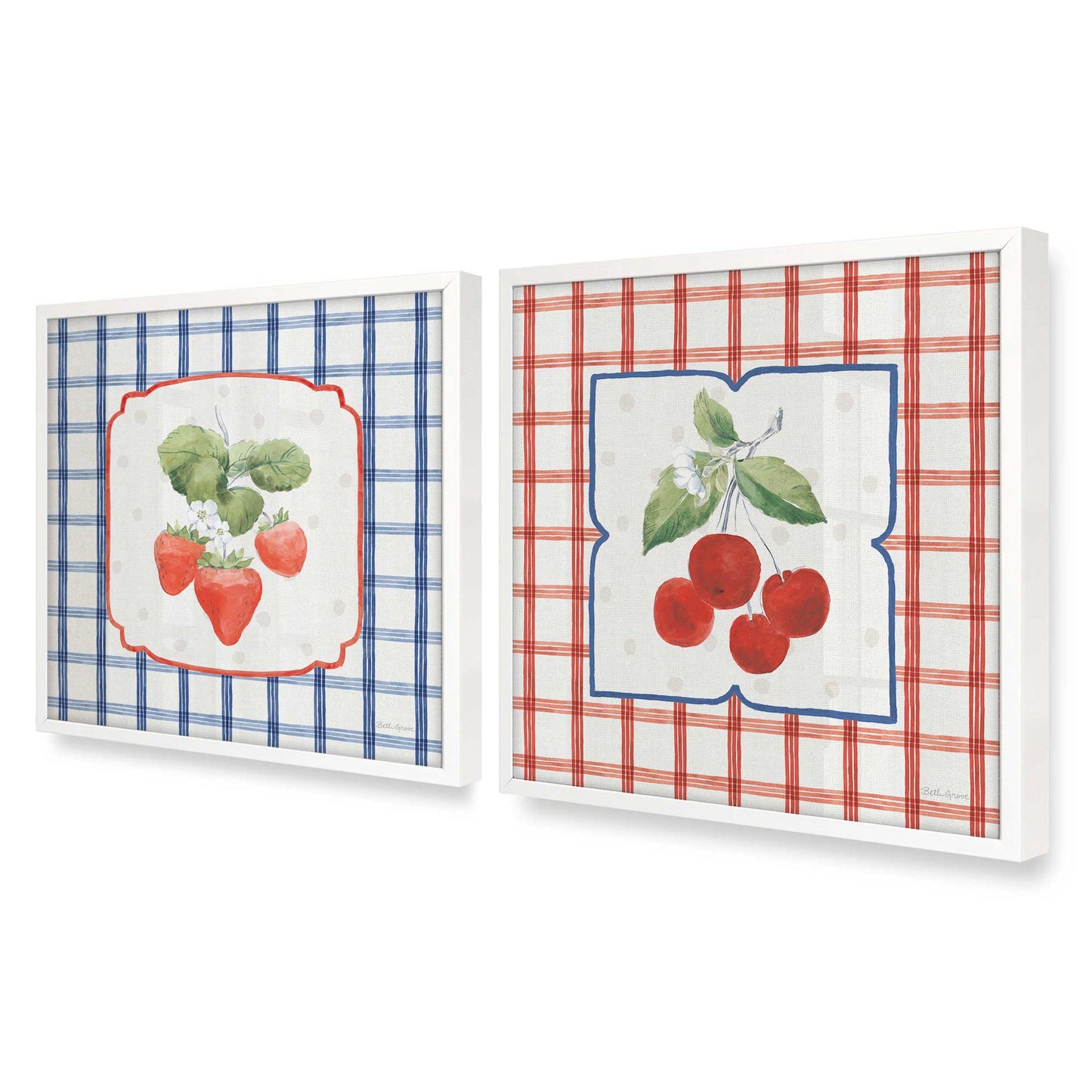 [Color:Opaque White], Picture of art in an Opaque White frame at an angle