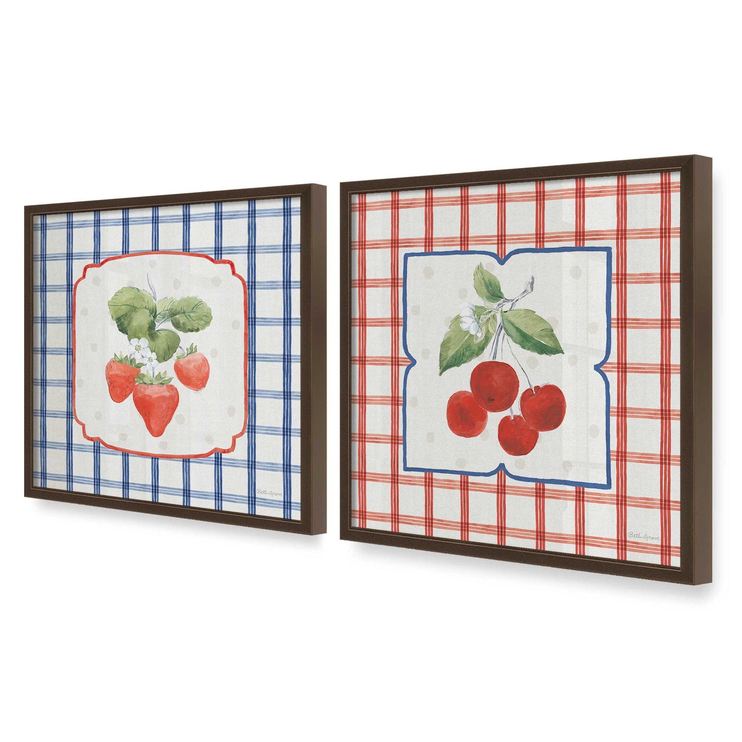 [Color:Belvinder Brown], Picture of art in a Belvinder Brown frame at an angle