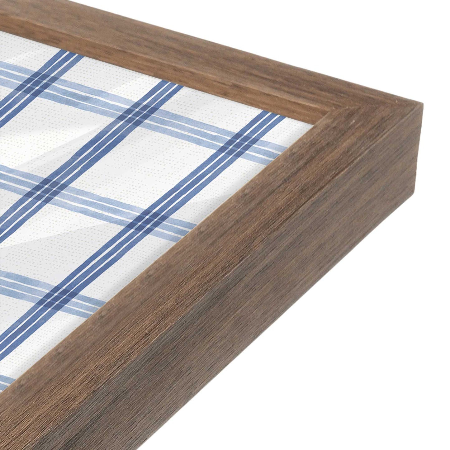 [Color:Walnut], Picture of art in a Walnut frame of the corner