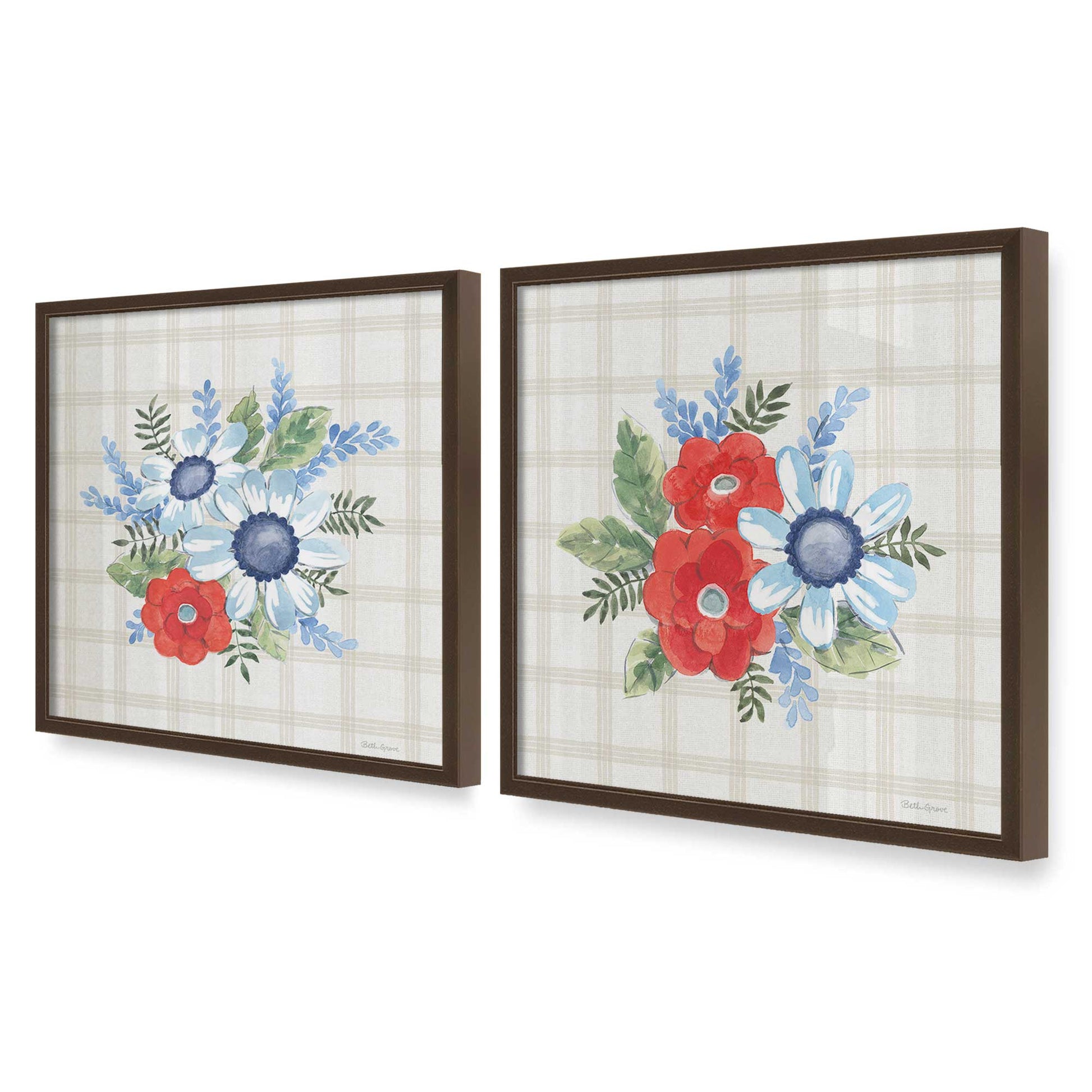 [Color:Belvinder Brown], Picture of art in a Belvinder Brown frame at an angle