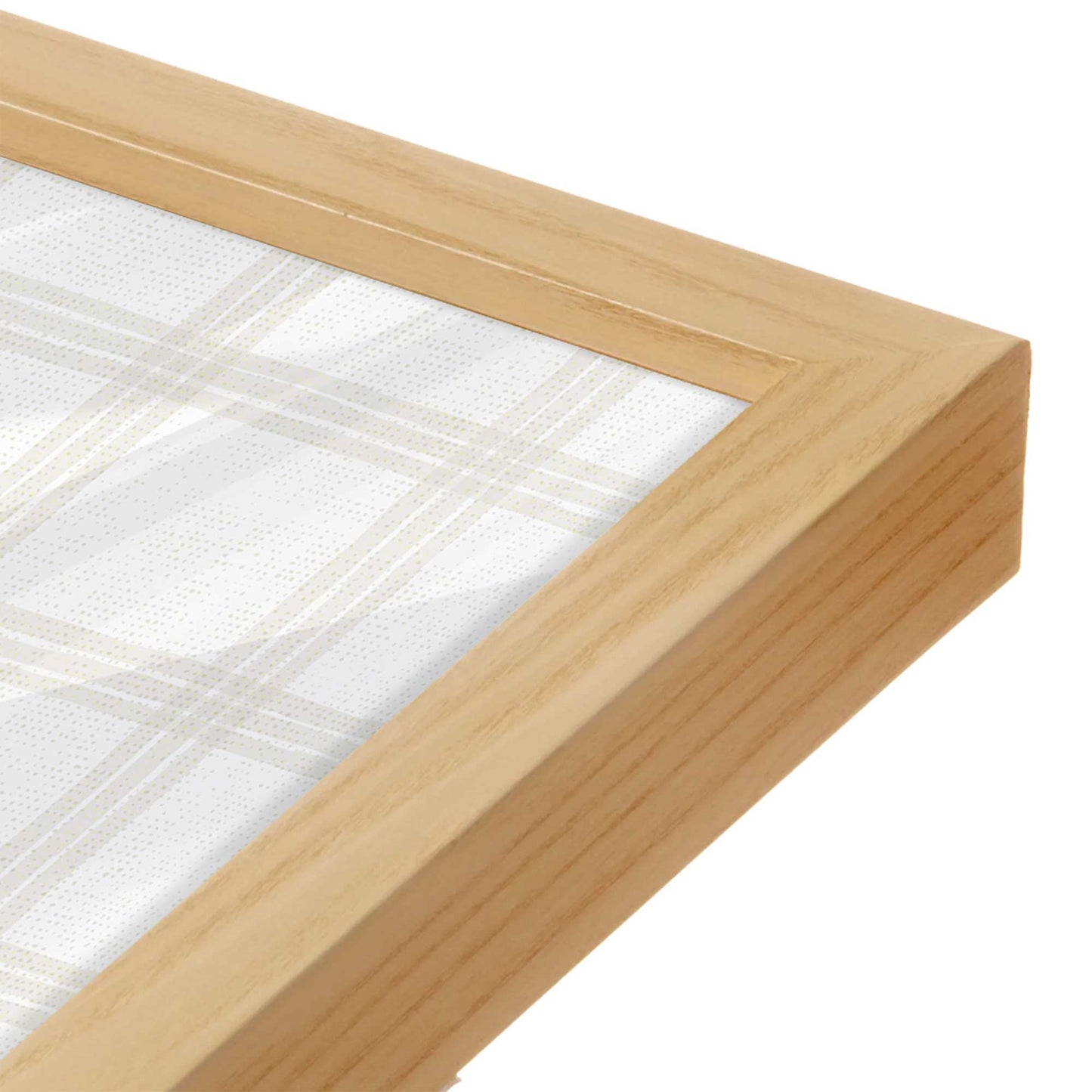 [Color:American Maple], Picture of art in an American Maple frame of the corner