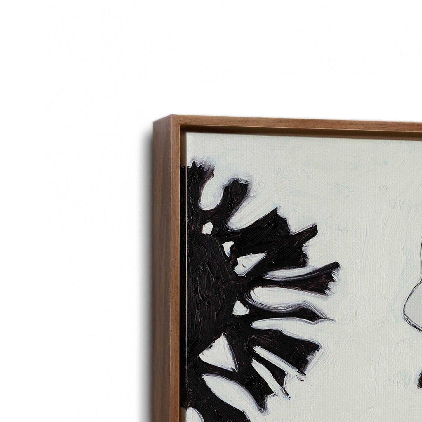 [Color:Walnut], Picture of art in a Walnut frame at an angle