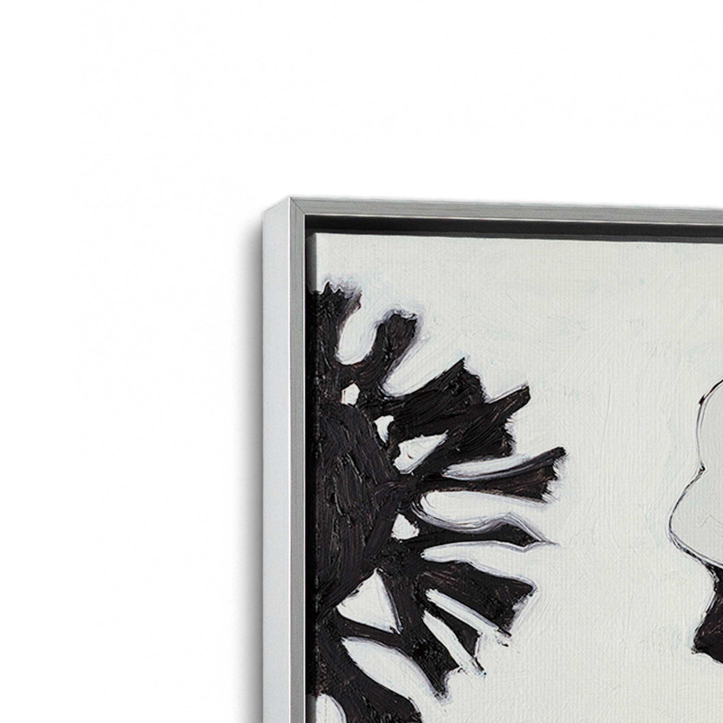 [Color:Polished Chrome], Picture of art in a Polished Chrome frame at an angle