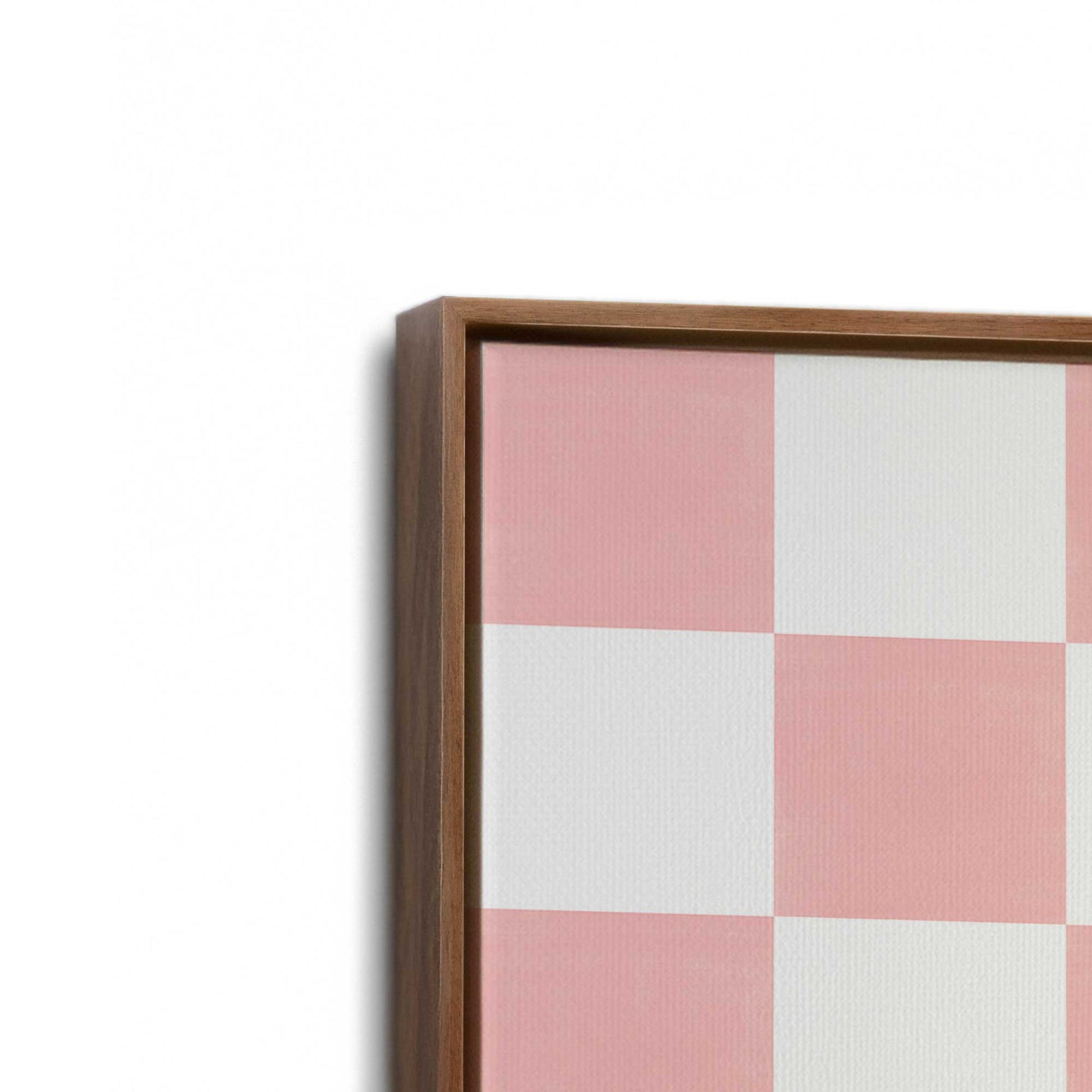[Color:Walnut], Picture of art in a Walnut frame at an angle