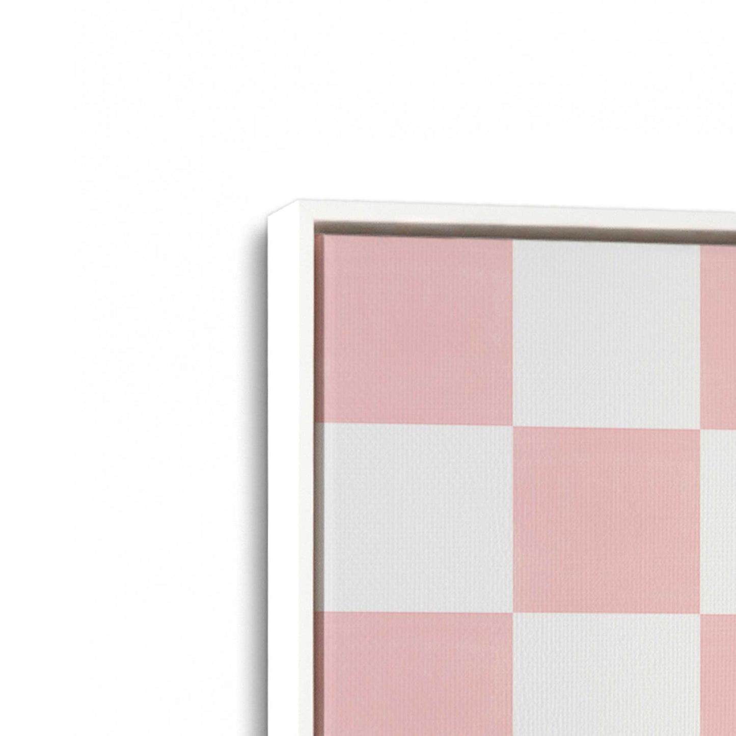 [Color:Opaque White], Picture of art in a White frame at an angle