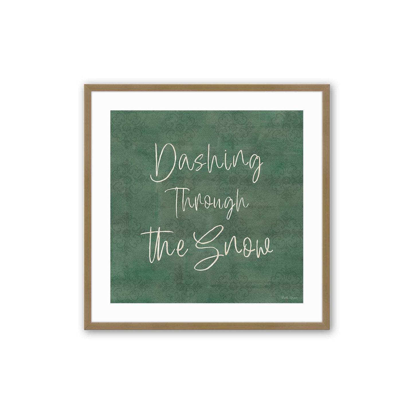 [Color:Brushed Gold], Picture of art in a Brushed Gold frame
