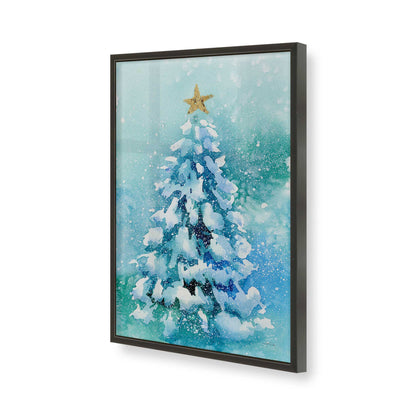 [Color:Satin Black], Picture of art in a Satin Black frame of the corner