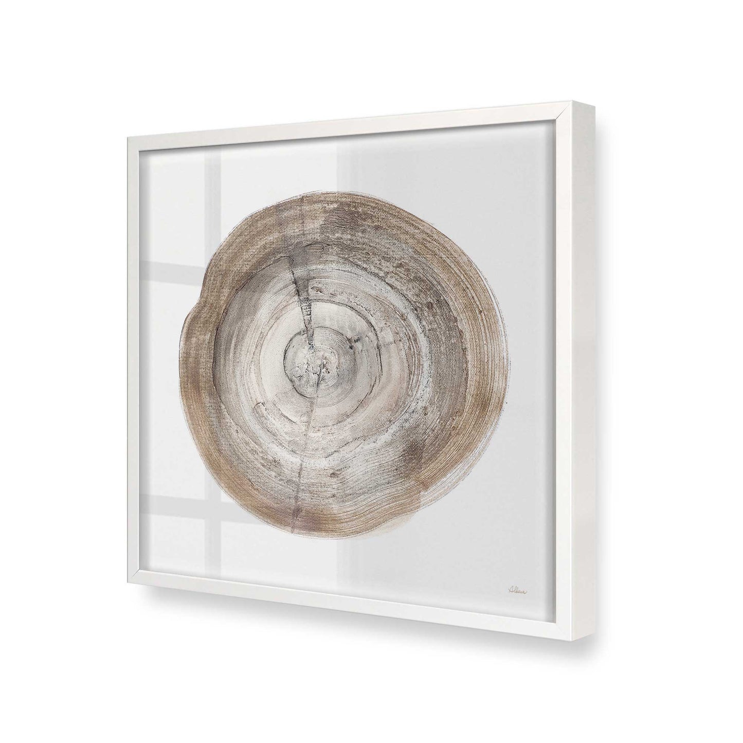[Color:Opaque White], Picture of art in a Opaque White frame at an angle
