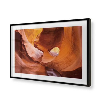 [Color:Satin Black], Picture of art in a Satin Black frame of the corner