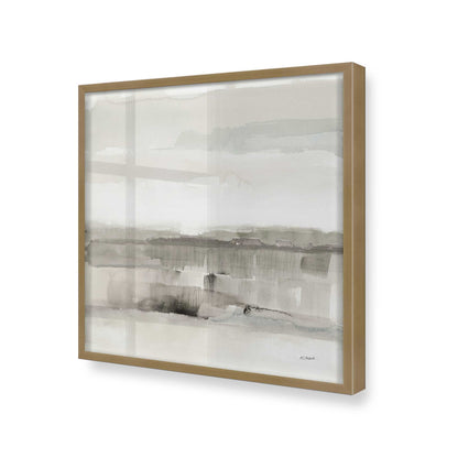[Color:Brushed Gold], Picture of art in a Brushed Gold frame at an angle