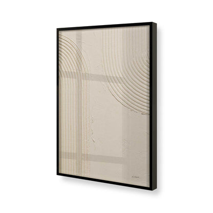 [Color:Satin Black], Picture of art in a Satin Black frame of the corner