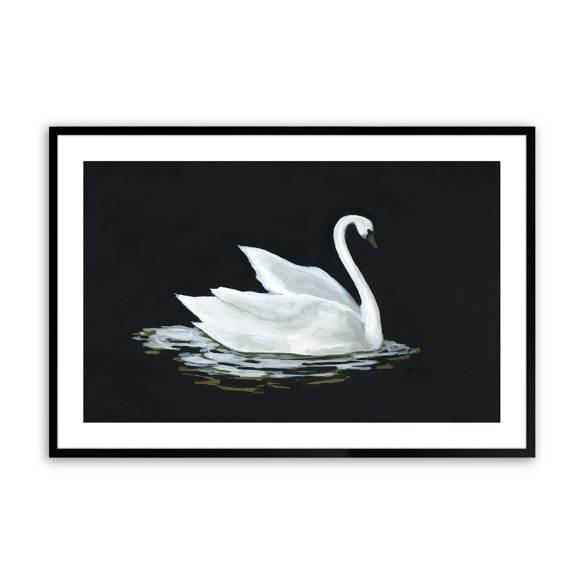 [Color:Satin Black], Picture of art in a Satin Black frame