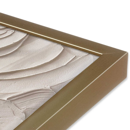 [Color:Brushed Gold], Picture of art in a Brushed Gold frame at an angle
