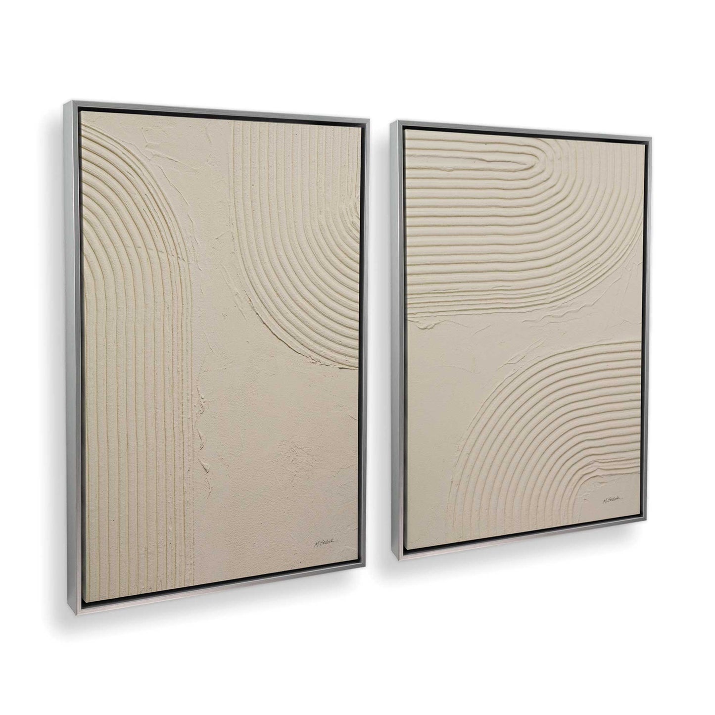 [Color:Polished Chrome], Picture of art in a Polished Chrome frame at an angle