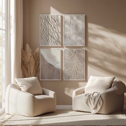 [Color:Opaque White], Picture of art in a White frame