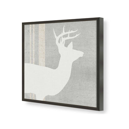 [Color:Satin Black], Picture of art in a Satin Black frame at an angle