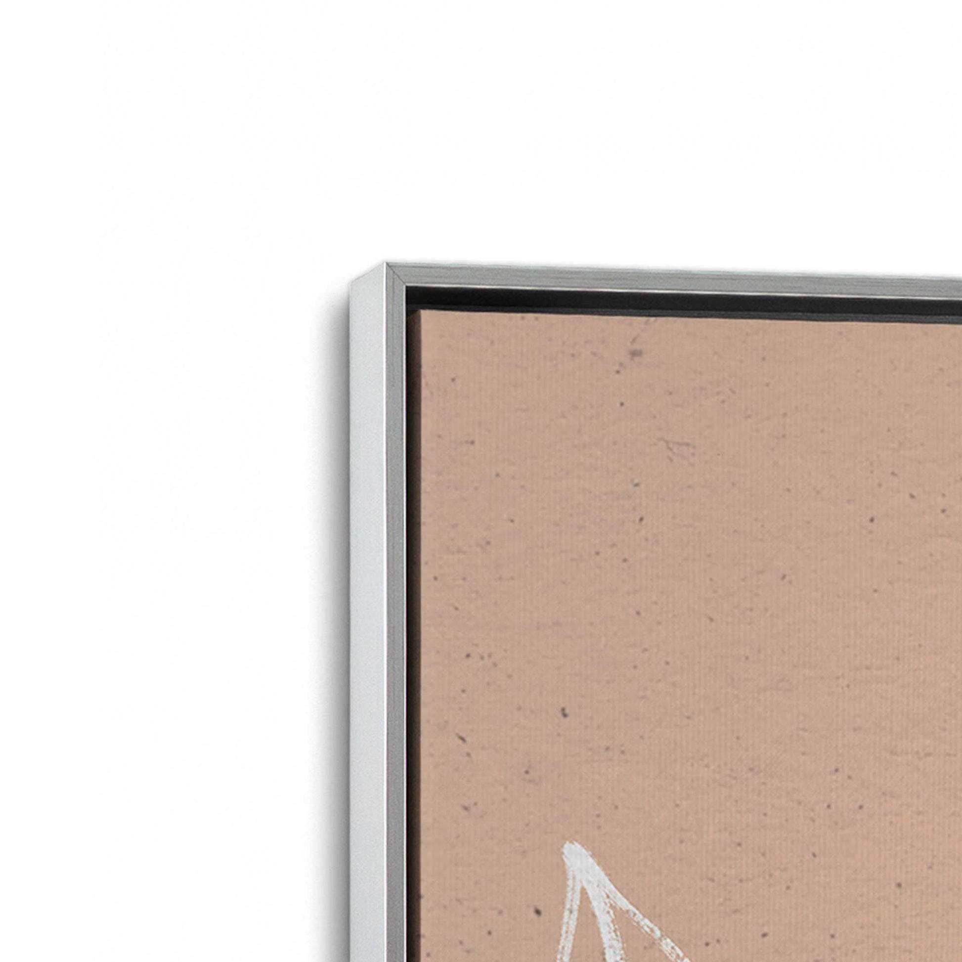 [Color:Polished Chrome], Picture of art in a Polished Chrome frame at an angle