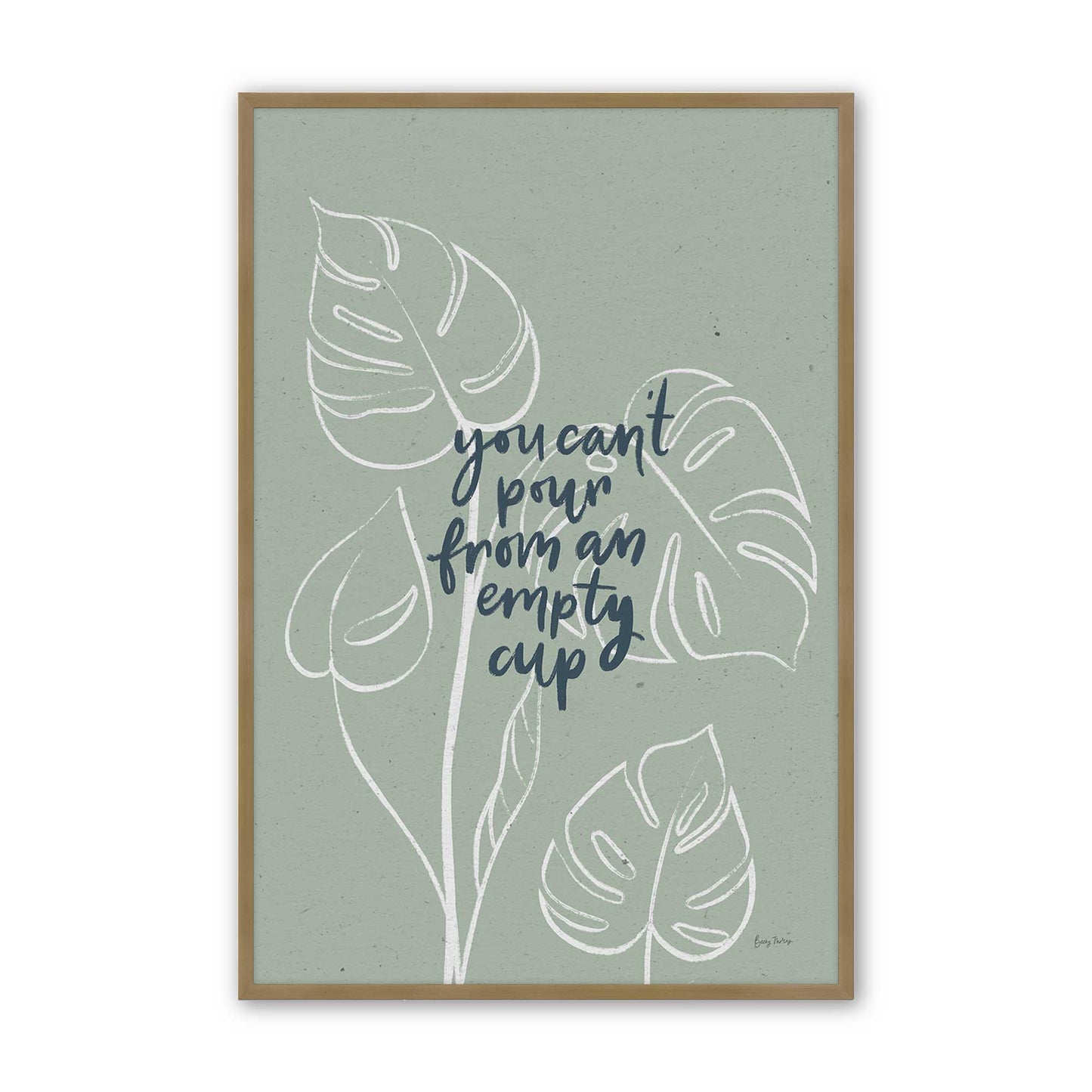[Color:Brushed Gold], Picture of art in a Brushed Gold frame