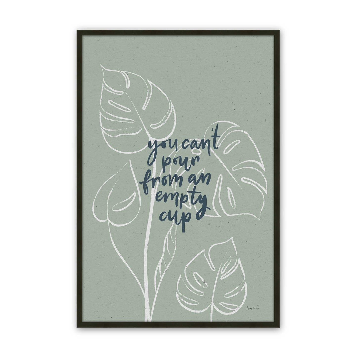 [Color:Satin Black], Picture of art in a Satin Black frame