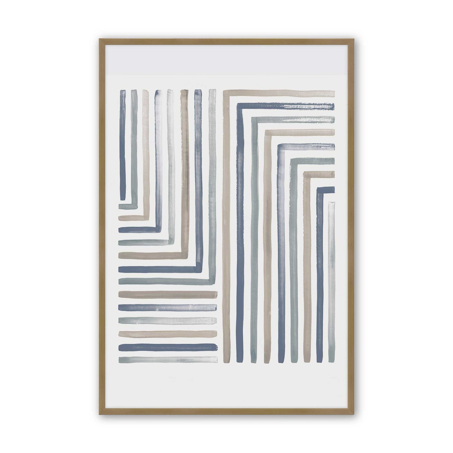 [Color:Brushed Gold], Picture of art in a Brushed Gold frame