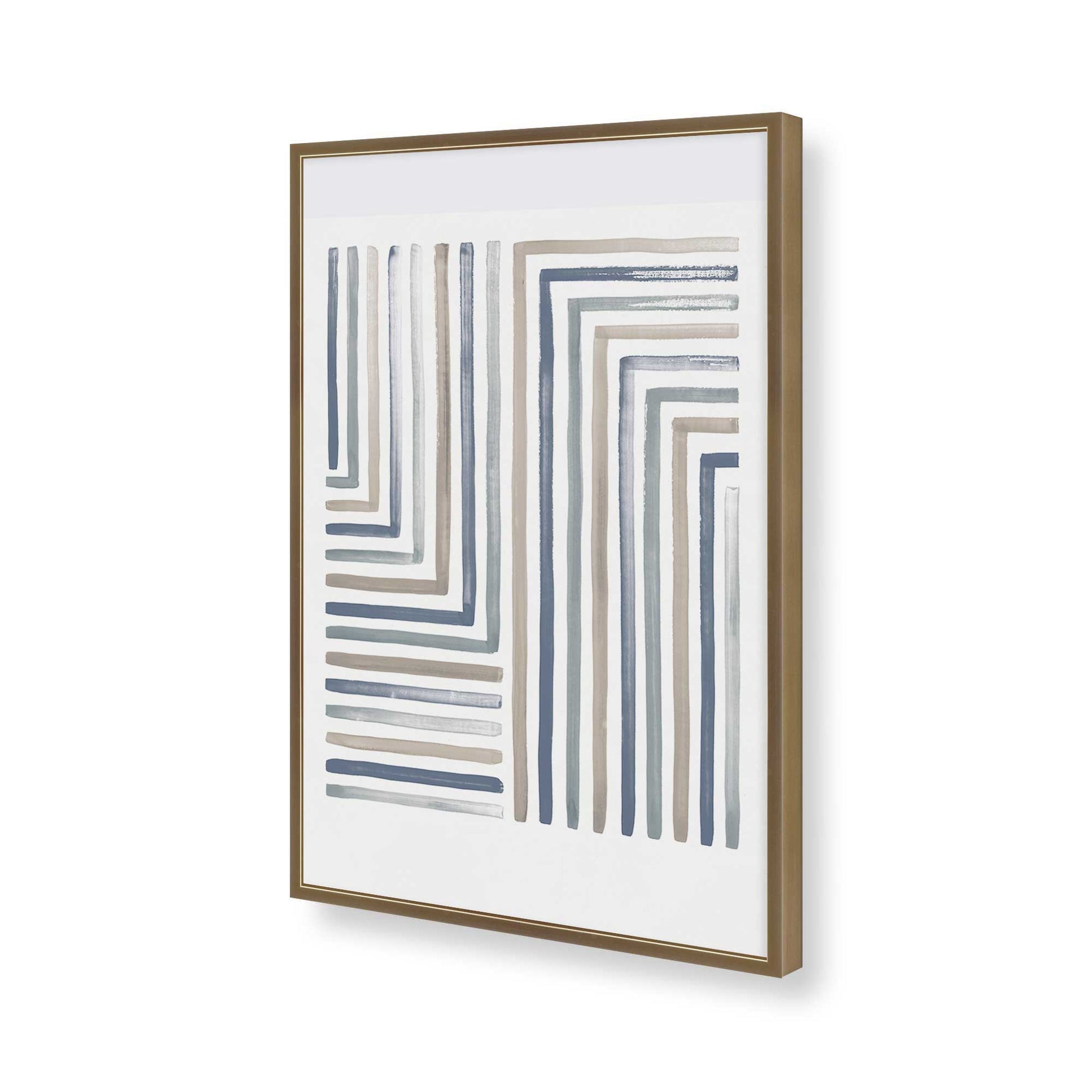 [Color:Brushed Gold], Picture of art in a Brushed Gold frame of the corner