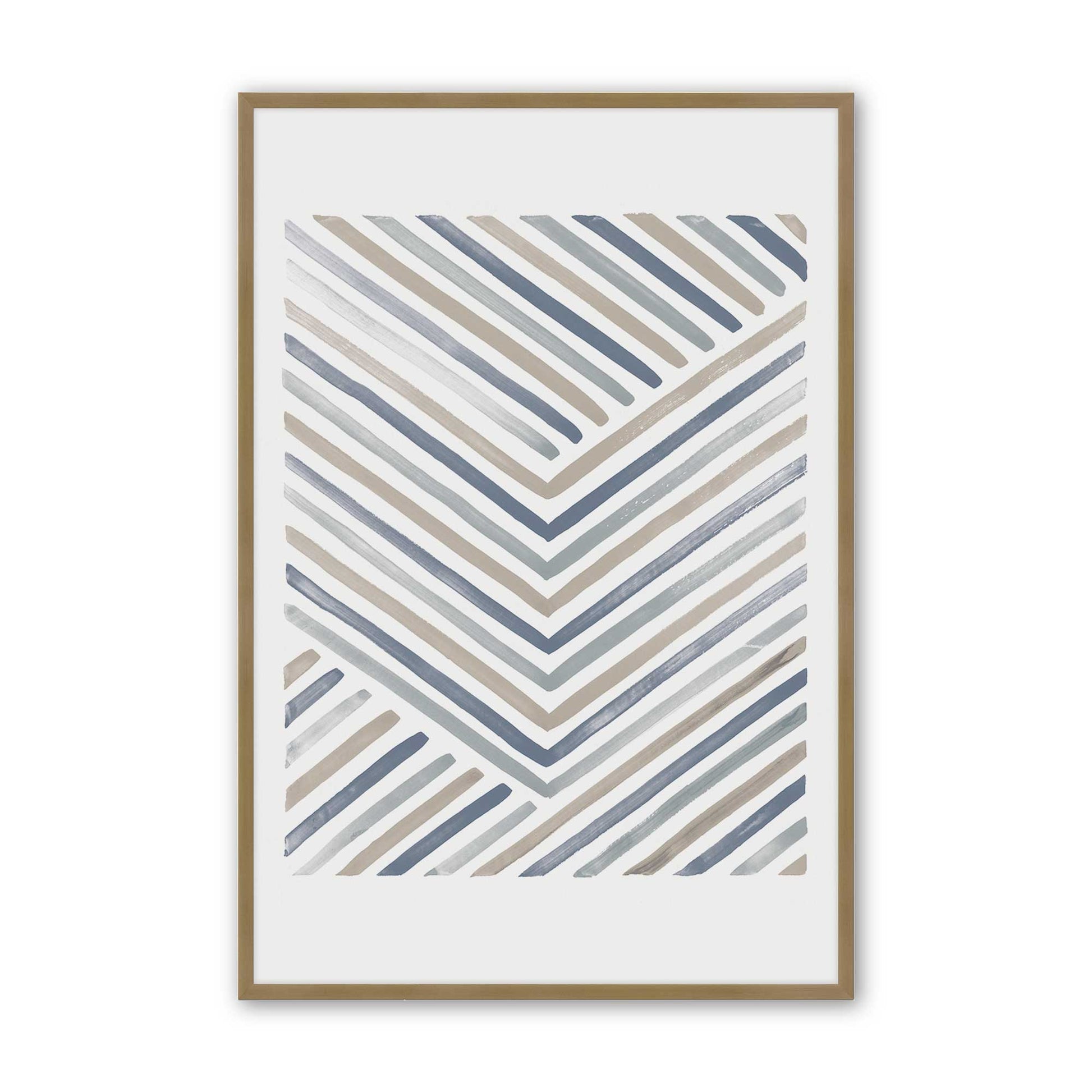 [Color:Brushed Gold], Picture of art in a Brushed Gold frame