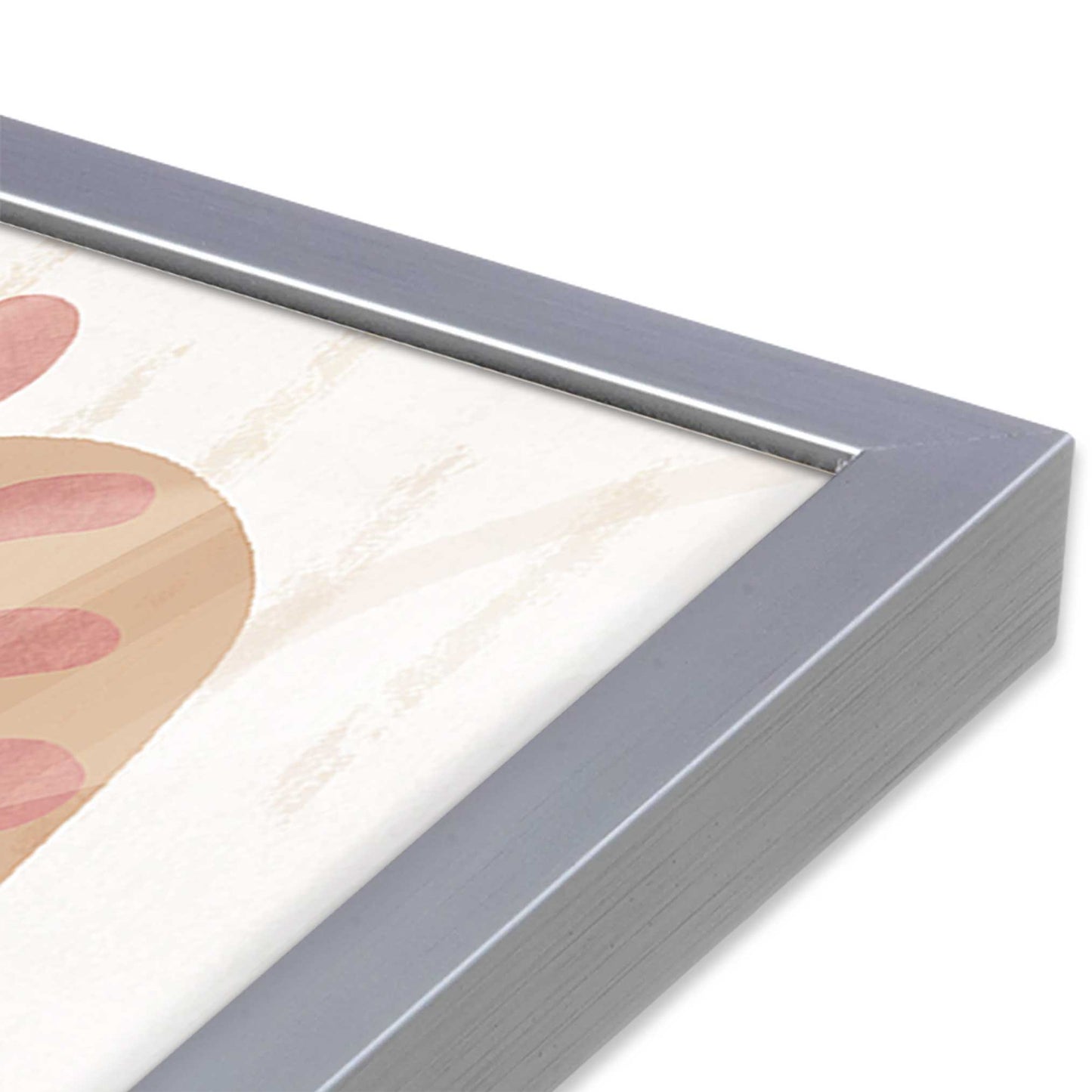 [Color:Polished Chrome], Picture of art in a Polished Chrome frame at an angle