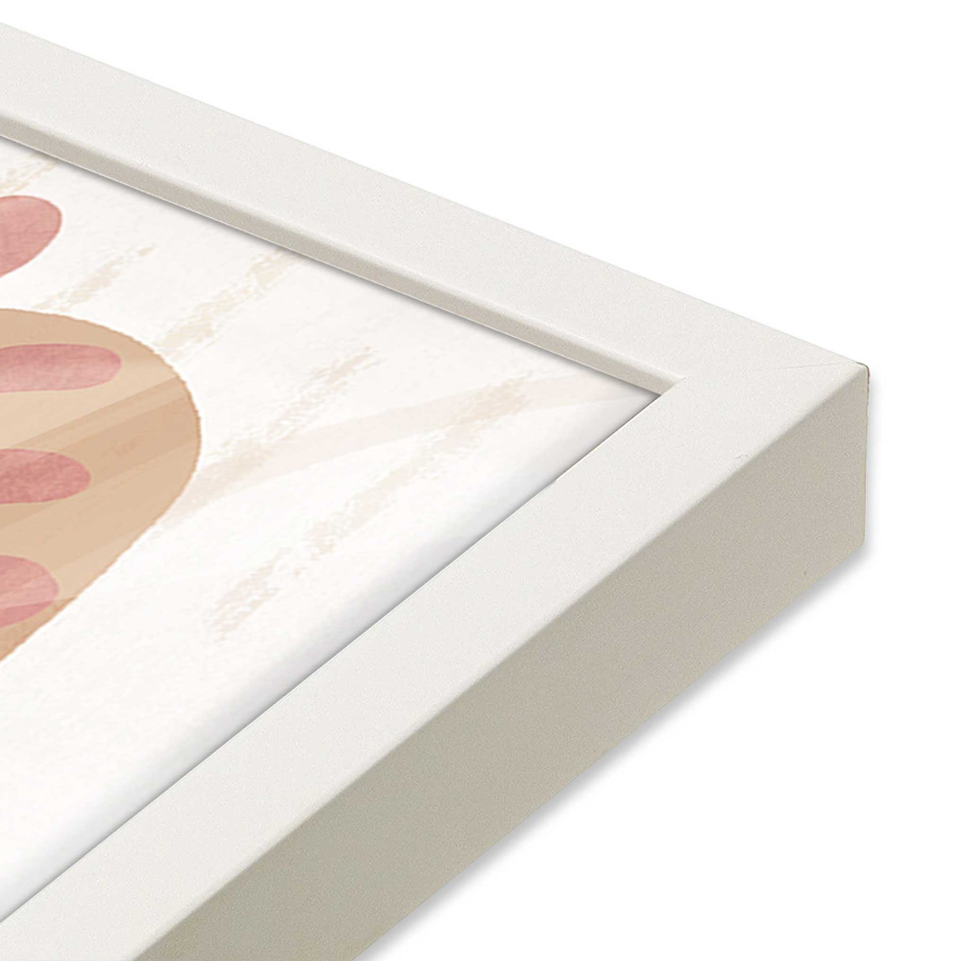 [Color:Opaque White], Picture of art in a Opaque White frame at an angle