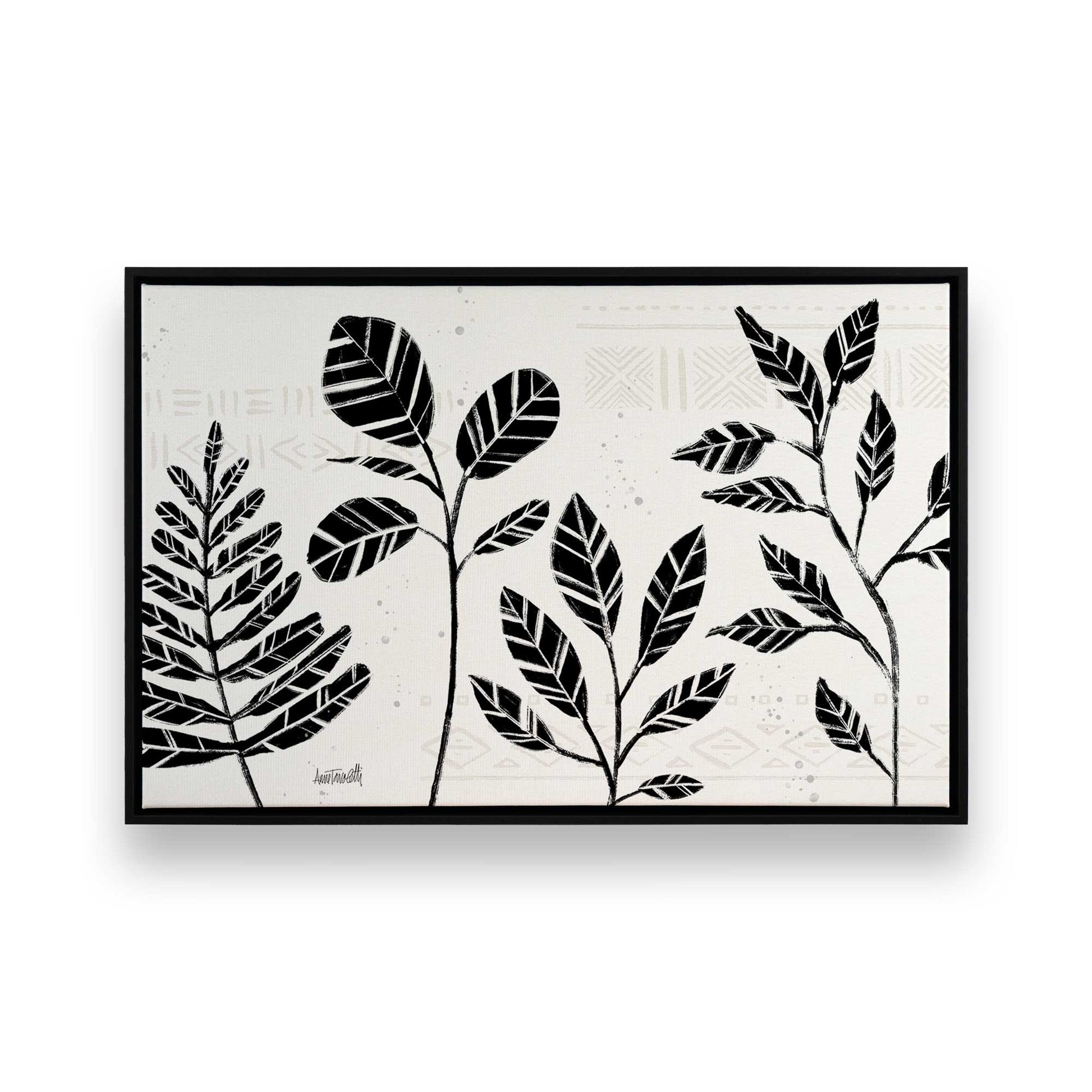 [Color:Satin Black], Picture of art in a Satin Black frame