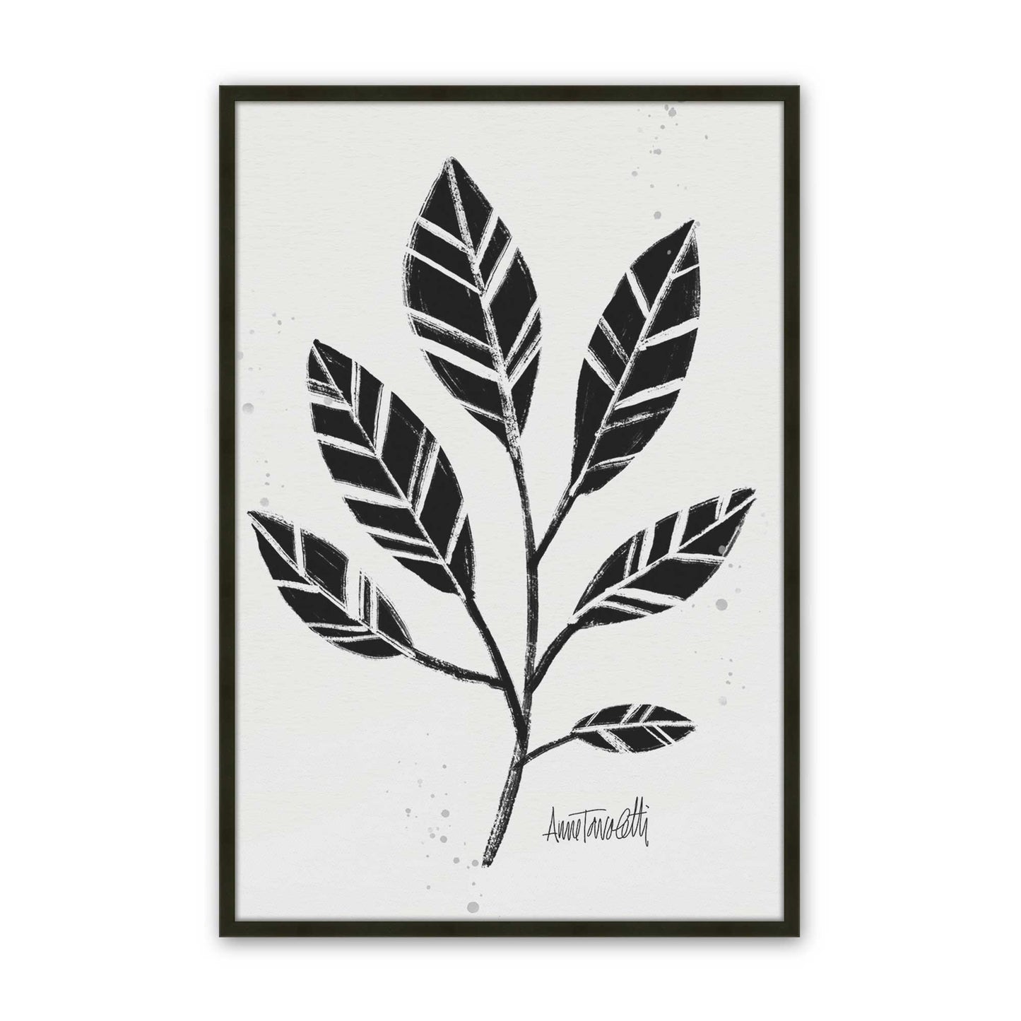 [Color:Satin Black], Picture of art in a Satin Black frame