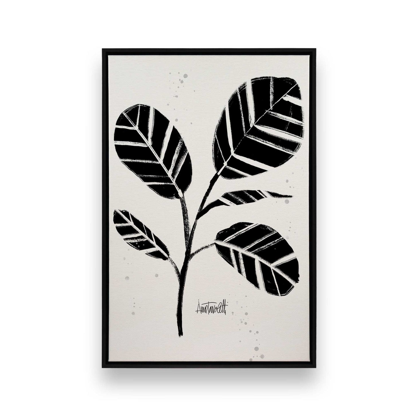 [Color:Satin Black], Picture of art in a Satin Black frame
