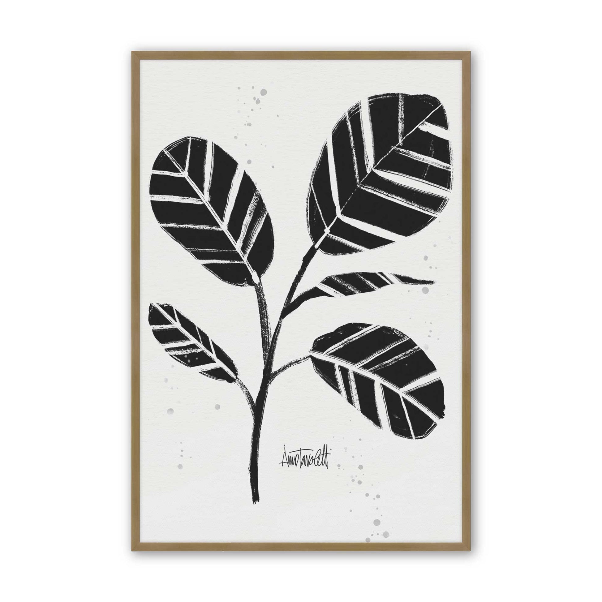 [Color:Brushed Gold], Picture of art in a Brushed Gold frame