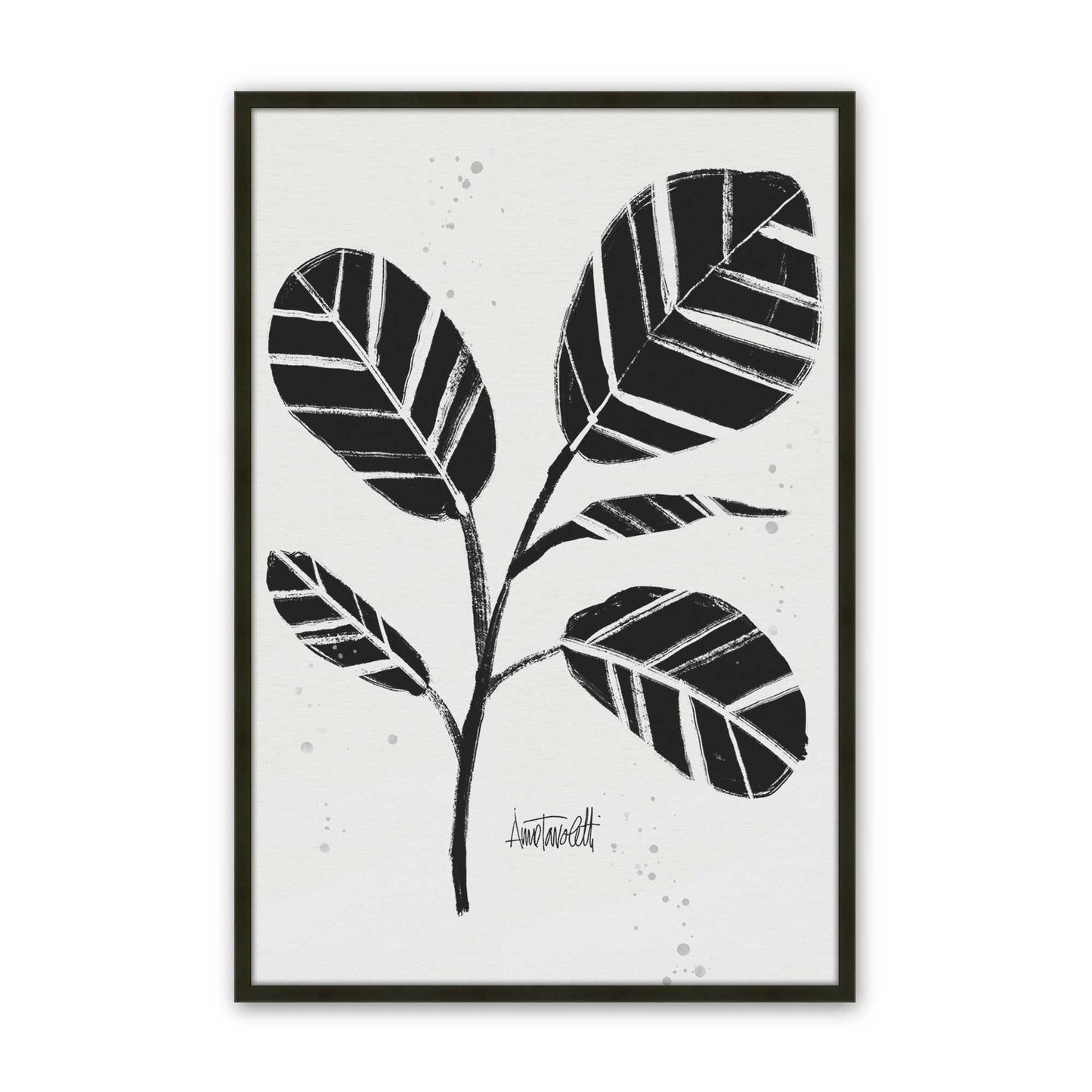 [Color:Satin Black], Picture of art in a Satin Black frame
