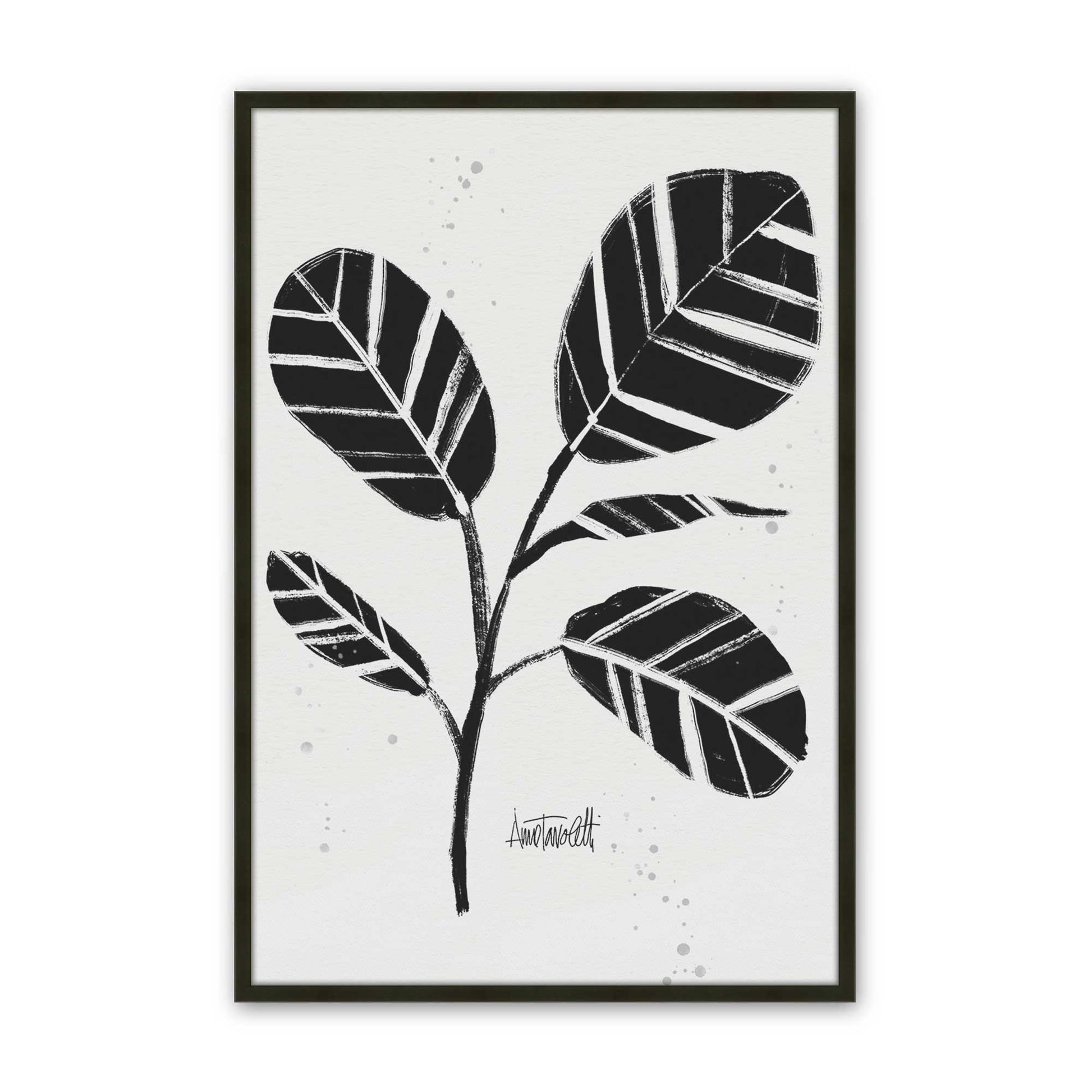 [Color:Satin Black], Picture of art in a Satin Black frame