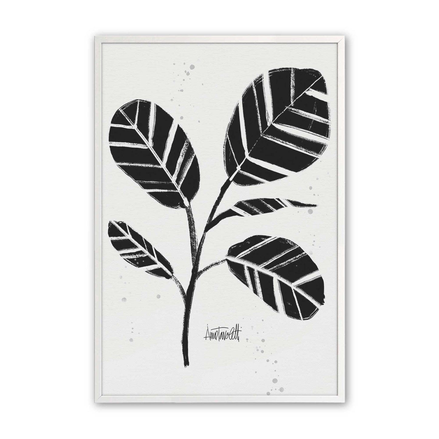 [Color:Opaque White], Picture of art in a Opaque White frame