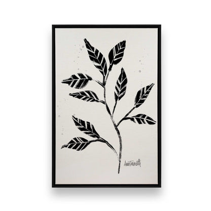 [Color:Satin Black], Picture of art in a Satin Black frame